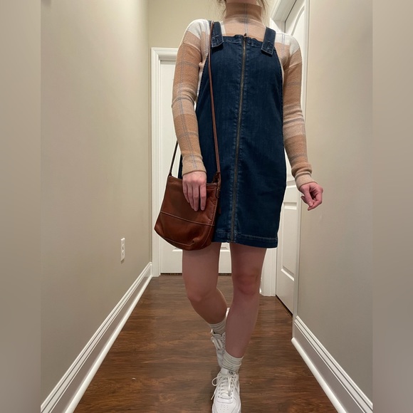 American Eagle Women’s Denim Overall Dress - Picture 8 of 8